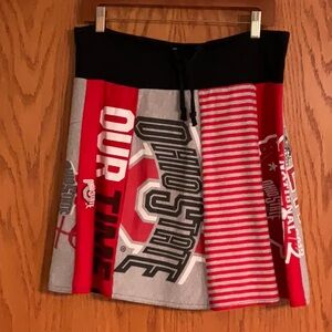 Ohio State Women's Scarlet and Gray Skirt Hand Crafted